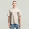A-Line Woven Mix Boxy T-Shirt A-Line Woven Mix Boxy T-Shirt
