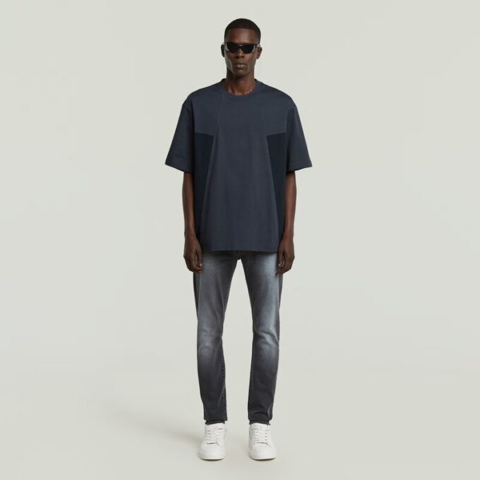 A Line Woven Mix Boxy T-Shirt