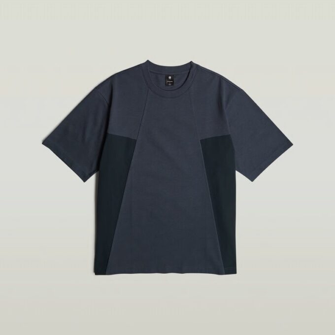 A Line Woven Mix Boxy T-Shirt