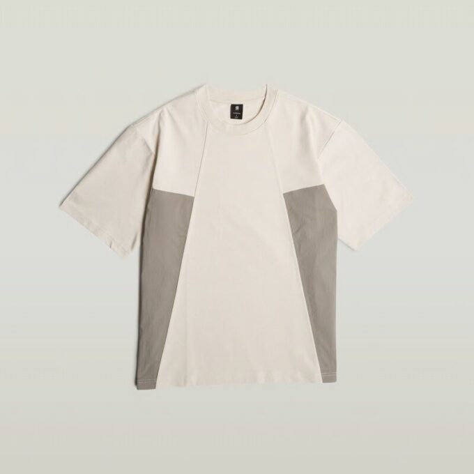 A-Line Woven Mix Boxy T-Shirt A-Line Woven Mix Boxy T-Shirt