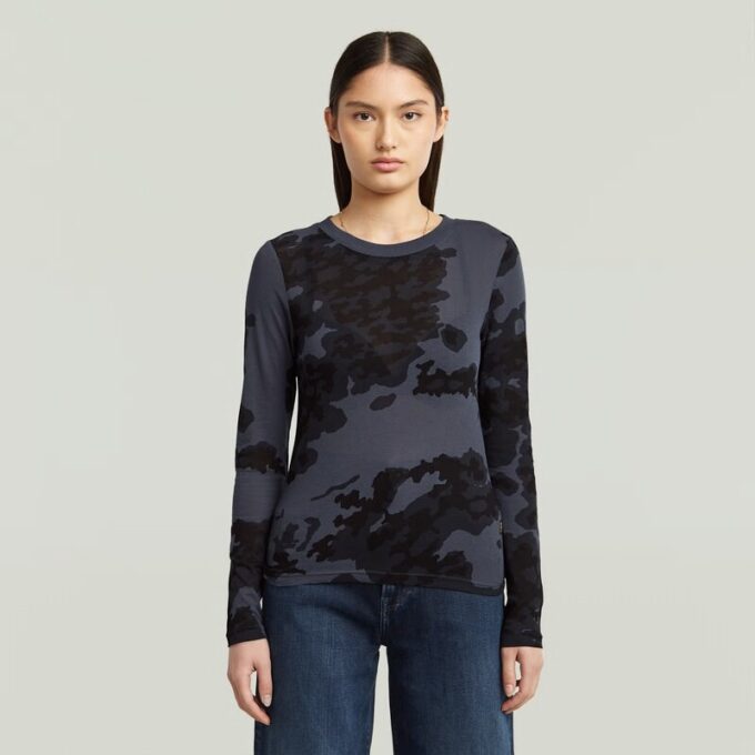 Allover Print Slim T-Shirt