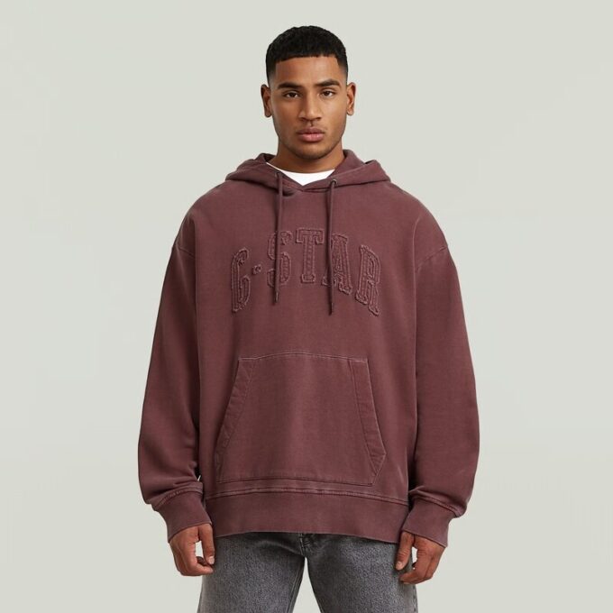 Applique Relaxed Hoodie Sweater