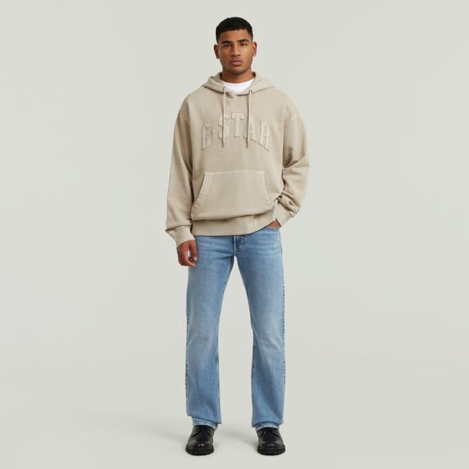 Applique Relaxed Hoodie Sweater