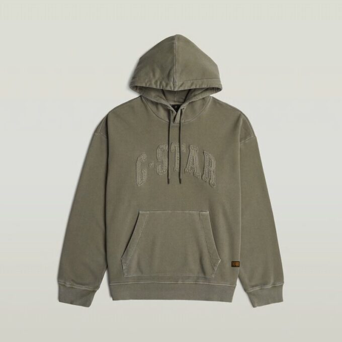 Applique Relaxed Hoodie Sweater