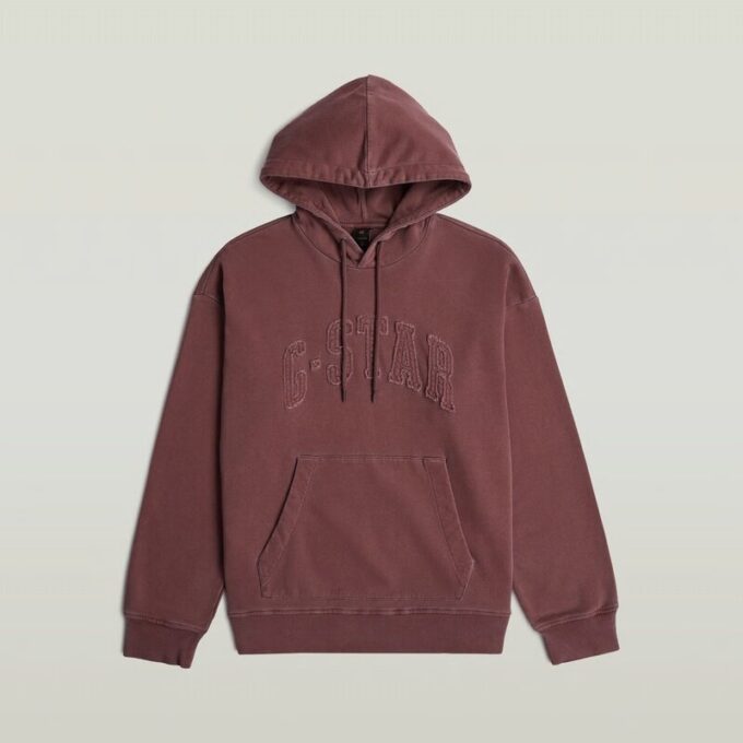 Applique Relaxed Hoodie Sweater