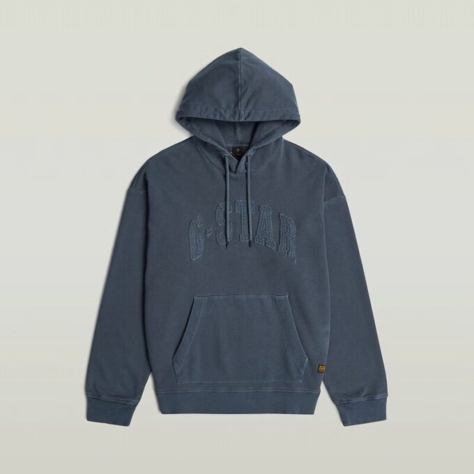 Applique Relaxed Hoodie Sweater