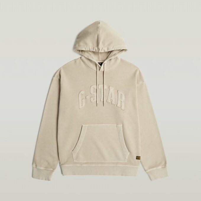 Applique Relaxed Hoodie Sweater