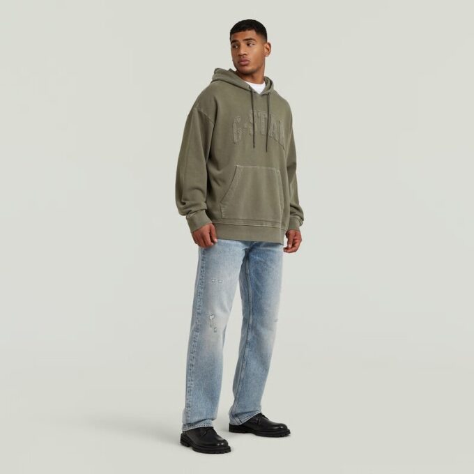 Applique Relaxed Hoodie Sweater