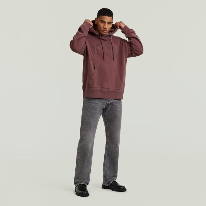 Applique Relaxed Hoodie Sweater