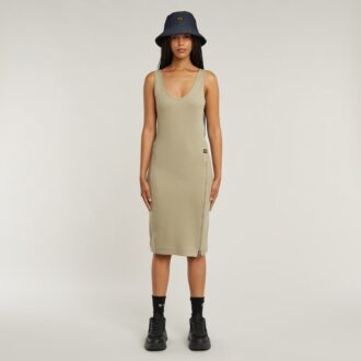 Asymmetric Zip Dress