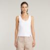 Asymmetrical Zip Slim Tank Top