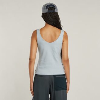 Asymmetrical Zip Slim Tank Top