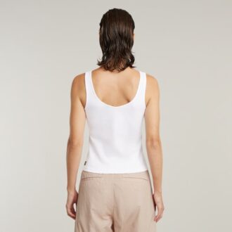 Asymmetrical Zip Slim Tank Top