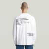 Back Embro Text Loose T-Shirt