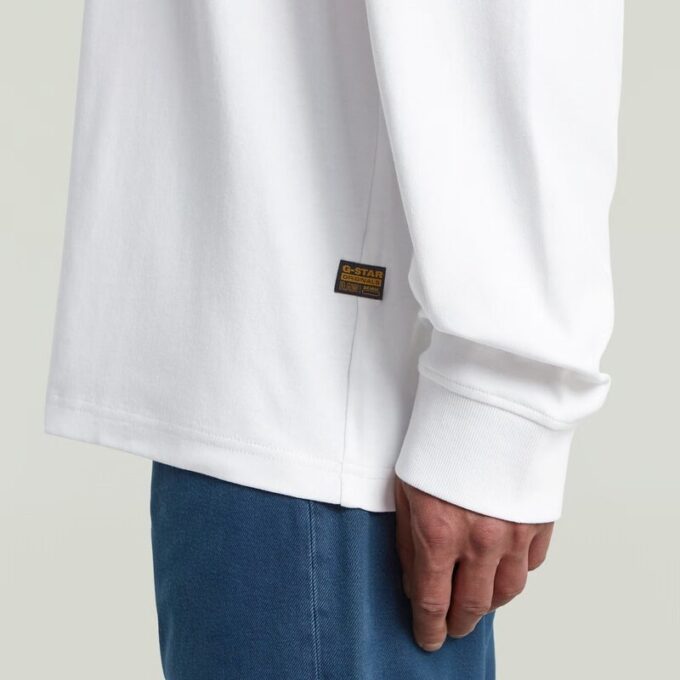 Back Embro Text Loose T-Shirt