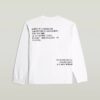 Back Embro Text Loose T-Shirt