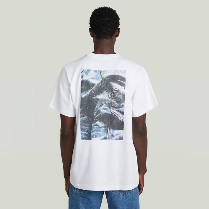 Back Photo Print Loose T-Shirt