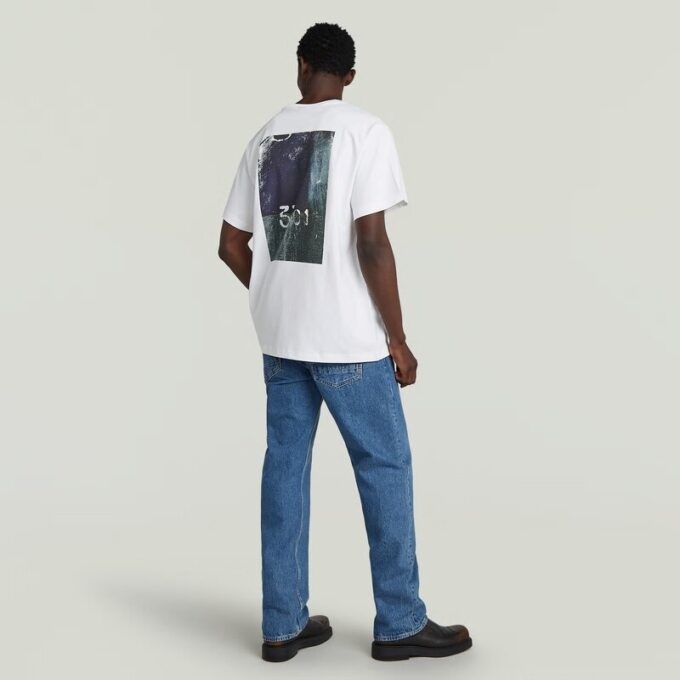 Back Photo Print Loose T-Shirt