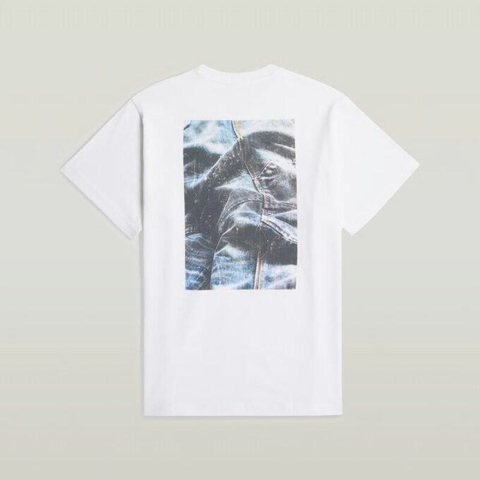 Back Photo Print Loose T-Shirt