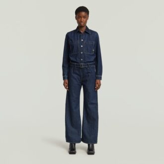 Belted 3D Loose Jumpsuit