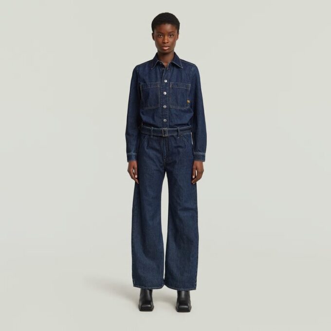 Belted 3D Loose Jumpsuit Belted 3D Loose Jumpsuit