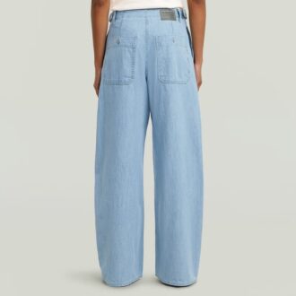 Belted Cargo Loose Jeans