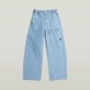 Belted Cargo Loose Jeans