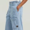 Belted Cargo Loose Jeans