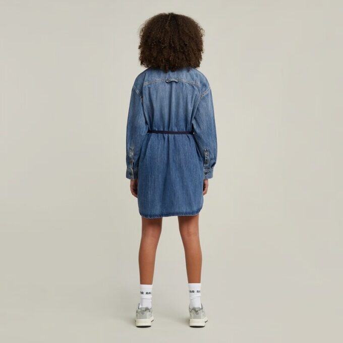 Belted Oversized Denim Dress