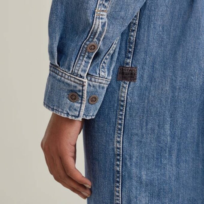 Belted Oversized Denim Dress