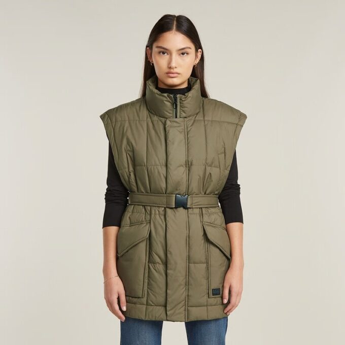 Belted Padded Vest