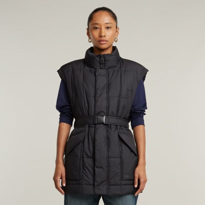 Belted Padded Vest