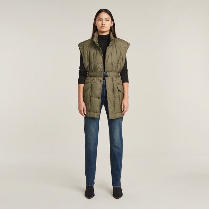 Belted Padded Vest