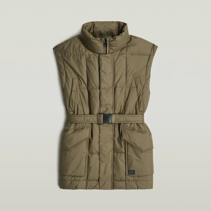 Belted Padded Vest