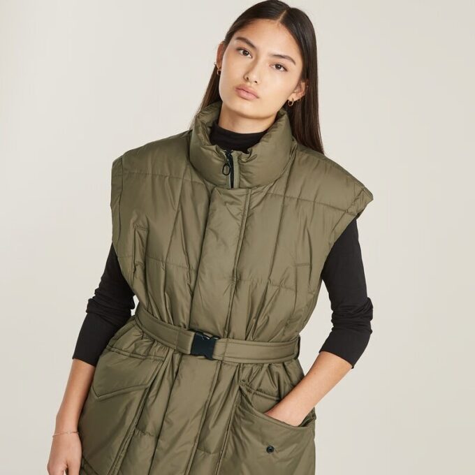 Belted Padded Vest