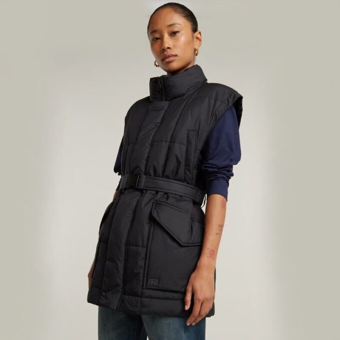Belted Padded Vest
