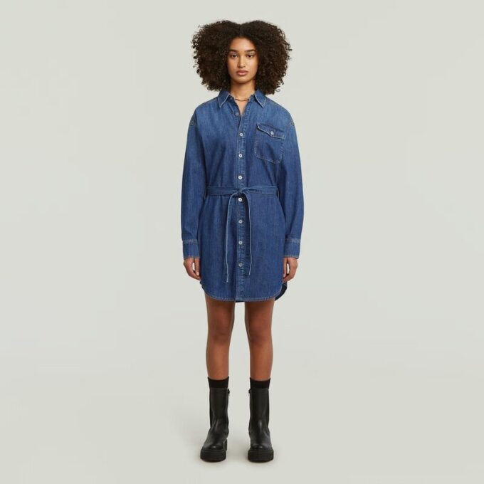 Belted Shirt Dress