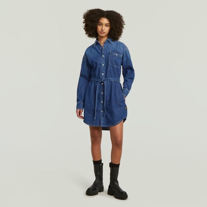Belted Shirt Dress