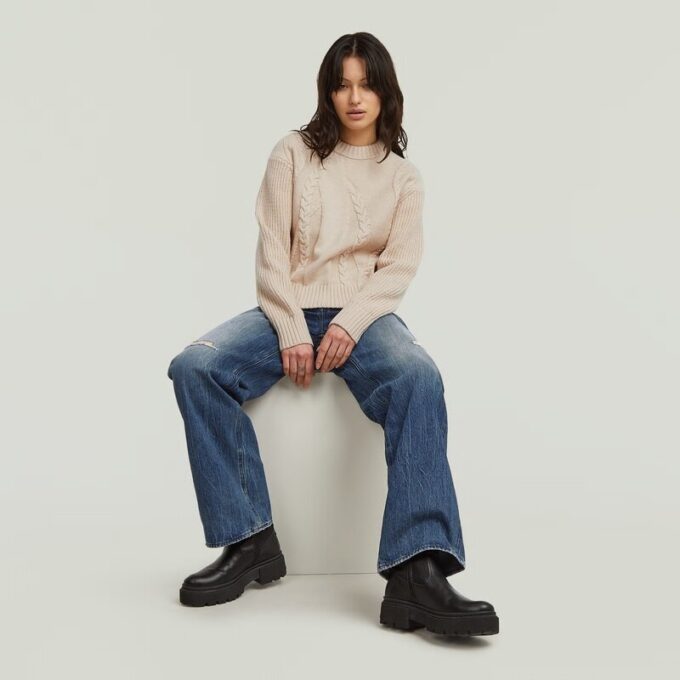 Big Cable Knit Pullover