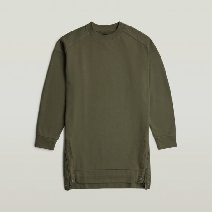 Biker Zip Sweater Dress