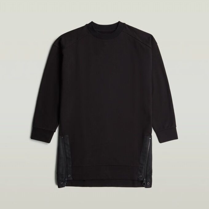 Biker Zip Sweater Dress