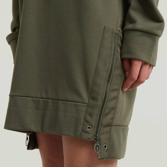 Biker Zip Sweater Dress