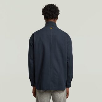 Bomber Collar Zip Overshirt