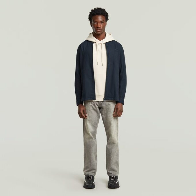 Bomber Collar Zip Overshirt