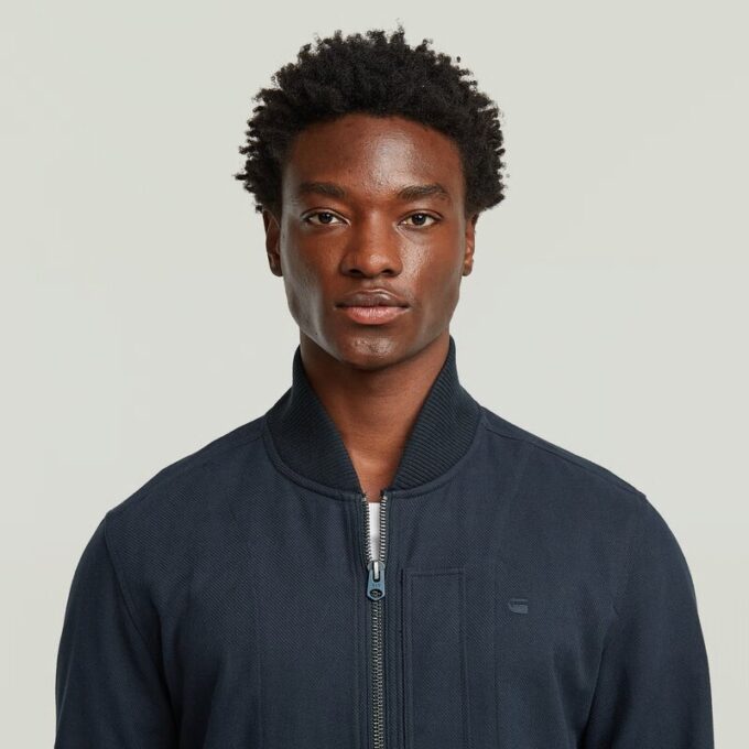 Bomber Collar Zip Overshirt