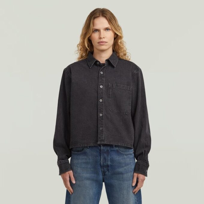 Boxy Relaxed 1-Pocket Shirt
