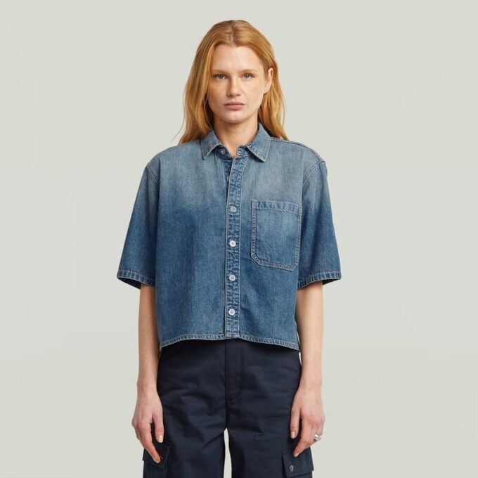 Boxy Relaxed 1-Pocket Shirt