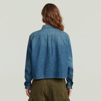 Boxy Relaxed One-Pocket Shirt