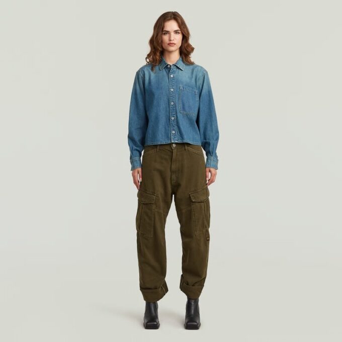 Boxy Relaxed One-Pocket Shirt