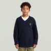 Boys Army V Neck Knit Boys Army V Neck Knit